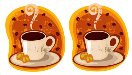 Cartoon Tasse Kaffee Mount 03 - Vektor Material