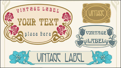 Europäische retro border 02 - Vektor Material
