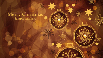 Wunderschöne Brown Christmas background 02 - Vektor Material