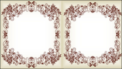 Feine Muster Grenze 01 - Vektor Material