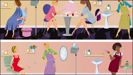 Cartoon Barber Illustrator 02 - Vektor Material