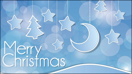 Weihnachten dekorativen Hintergrund 02 - Vektor Material