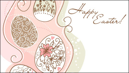 Vektor-Material - Easter pattern 01 von Hand bemalt