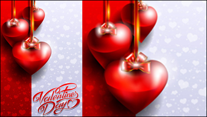 Fancy Valentine card 03 - Vektor Material