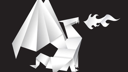 Origami Dragon 03 - Vektor Material