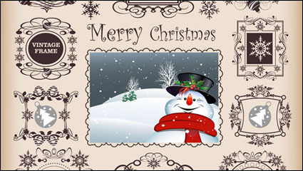 Christmas pattern Grenze 02 - Vektor Material