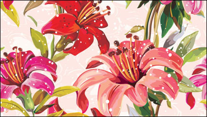 Flowers background 05 - Vektor Material