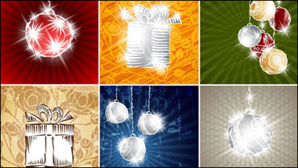 Starry Christmas background 02 - Vektor Material