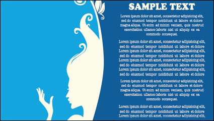 Schöne Silhouette Muster 03 - Vektor Material