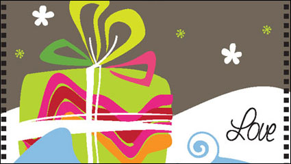 Cartoon Weihnachten Hintergrund 01 - Vektor Material