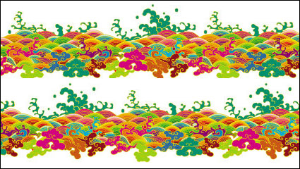 Xiangyun das Meerwasser alten Mustern Vektor Material