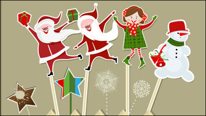 Cartoon Santa Claus 03. - Vektor Material
