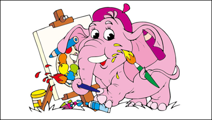Cartoon Bild 01 - Vektor Material