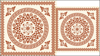 Fine die Europäische Muster 01 - Vektor Material