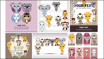 Cartoon Illustrator von Kinderbchern 05 - Vektor Material