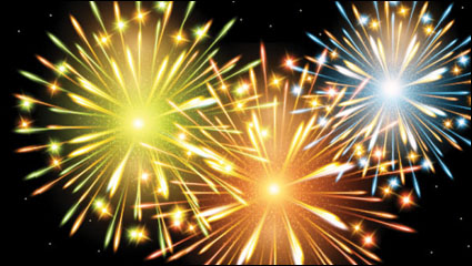 Schillernde Effekte Feuerwerk 04 - Vektor Material