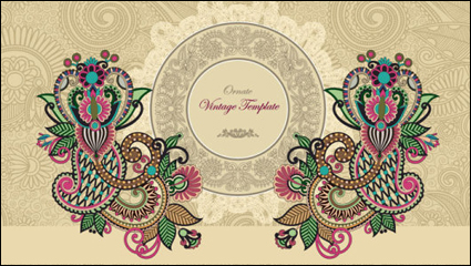 Exquisite Muster Hintergrund 03 - Vektor Material