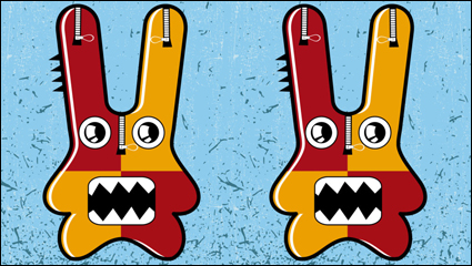 Funny cute cartoon 05 - Vektor Material