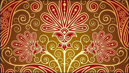 Continental exquisite Muster Hintergrund 02 - Vektor Material