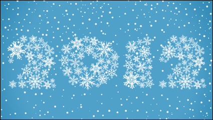 2012 Cartoon Hintergrund 02 - Vektor Material