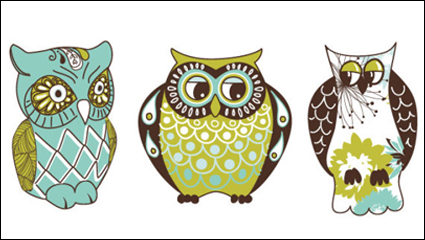 Cartoon Eule Illustration - Vektor-Material