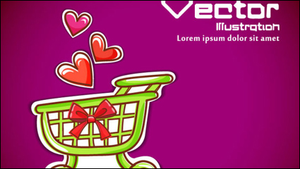 Cartoon Etikett Hintergrund 02 - Vektor Material