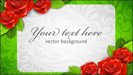 Roses Grenze 03 - Vektor Material