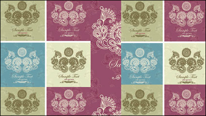 Einfache und elegante Muster Hintergrund 01 - Vektor Material