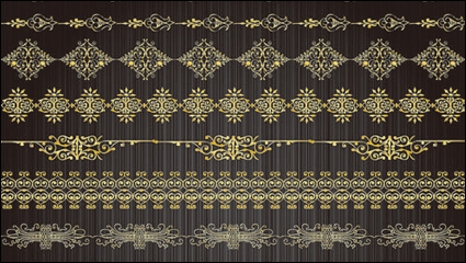 Gold Lochmuster 02 - Vektor Material