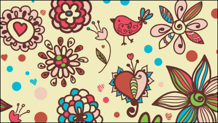 Cartoon-Muster Hintergrund 01 - Vektor Material