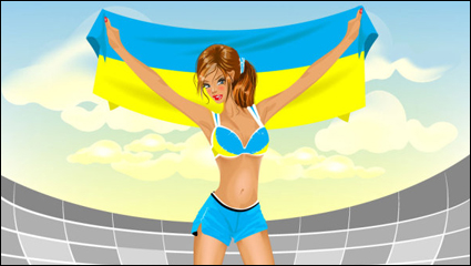 Cartoon Fussball Elemente 02 - Vektor Material