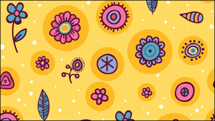 Cartoon-Muster Hintergrund 05 - Vektor Material