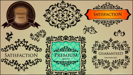 European floral frame - Vektor Material