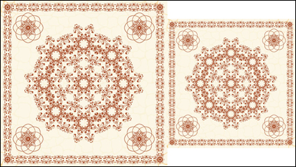 Exquisite europäischen Muster 04 - Vektor Material