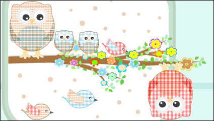 Nette Karikatur Illustrator 02 - Vektor Material