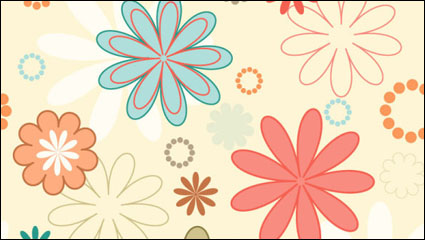 Cartoon-Muster Hintergrund 02 - Vektor Material