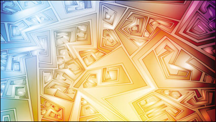 Fancy Silhouette Hintergrund 01 - Vektor Material