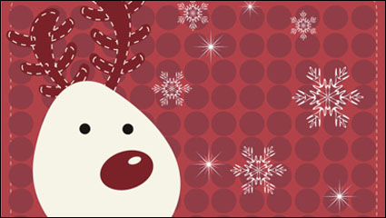 Cartoon Weihnachten Elch 01 - Vektor Material