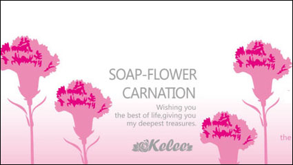 Carnation Banner Vektor Material