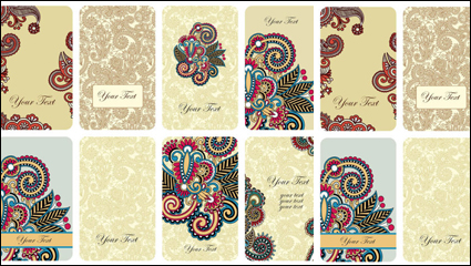 Retro Blumen-Karte - Vektor-Material