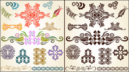 Exquisite Muster Hintergrund 04 - Vektor Material