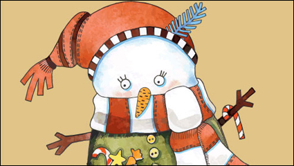 Weihnachts-Karikatur Illustrator 02 - Vektor Material