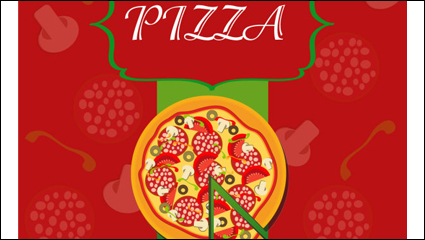 Pizza Illustrator 01 - Vektor Material