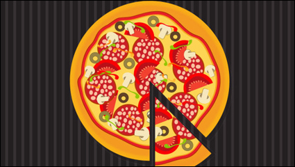 Pizza Illustrator 03 - Vektor Material