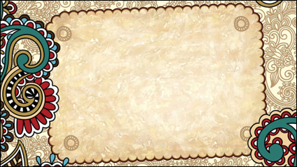 Retro floral background - Vektor-Material