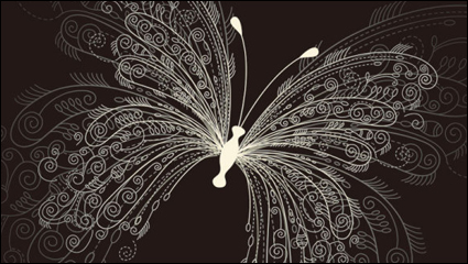 Schöne Schmetterling Muster 01 - Vektor Material
