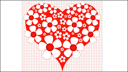 Valentinstag herzförmigen Karte 03 - Vektor Material