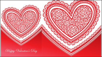 Schöne Valentine card 04 - Vektor Material