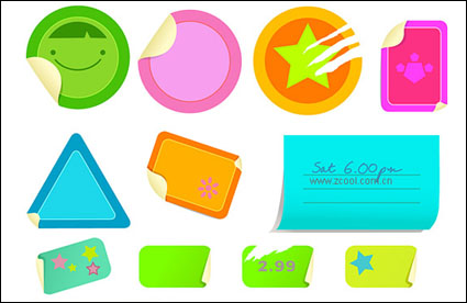 Vector dekorative Material, stellt fest