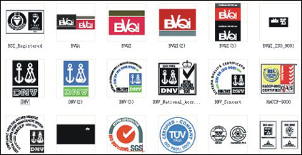 Vector Logo Zertifizierung Material
